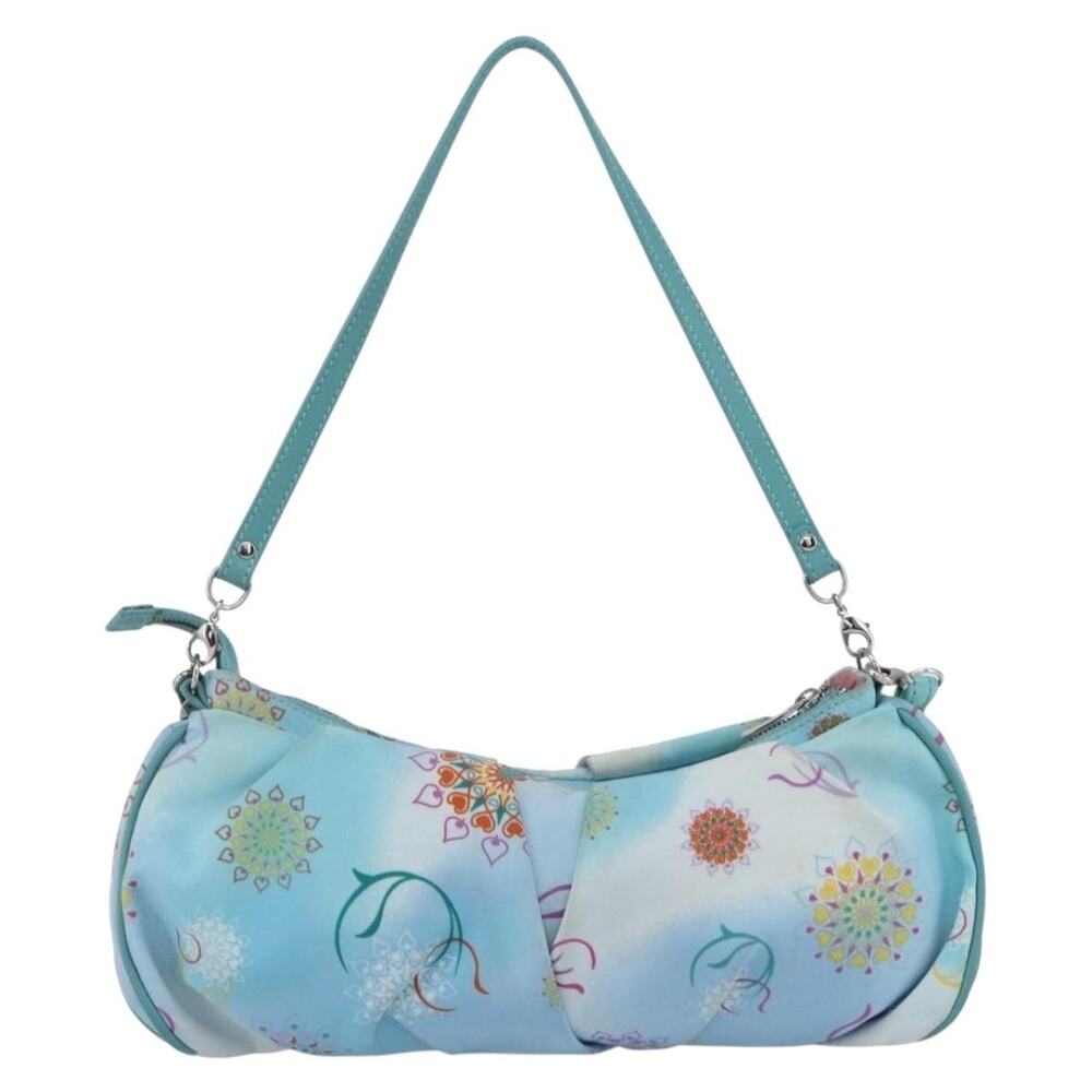 Salvatore Ferragamo Nylon Shoulder Bag Light Blue